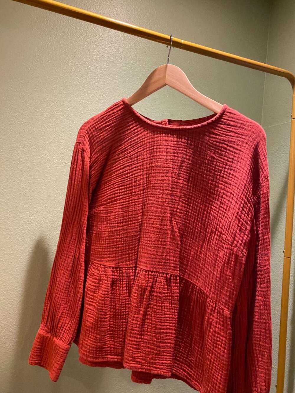 Madewell Lightspun Button Back Top